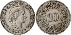 World Coins - Switzerland, 10 Rappen, 1952, Bern, Copper-nickel, , KM:27