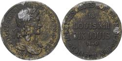 World Coins - France, Token, Collection BP, Dix Louis, Louis XIII, Copper,