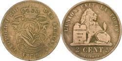 World Coins - Belgium, 2 Centimes, 1875, Copper,