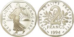World Coins - Coin, France, Semeuse, 2 Francs, 1994, Paris, Proof, , Nickel