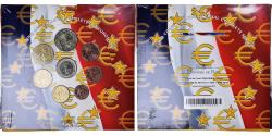 World Coins - France, Monnaie de Paris, 1 Cent to 2 Euro, euro set, 2004, BU,