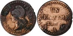 World Coins - France, Centime, Dupré, AN 6, Paris, Copper,