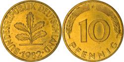 World Coins - Coin, GERMANY - FEDERAL REPUBLIC, 10 Pfennig, 1982, Stuttgart, , Brass