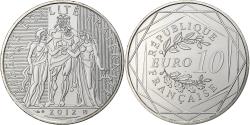 World Coins - France, 10 Euro, Hercule, 2012, MDP, Silver,