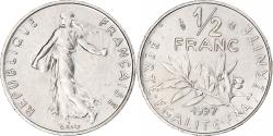 World Coins - France, Semeuse, 1/2 Franc, 1997, Monnaie de Paris, , Nickel, KM:931.1