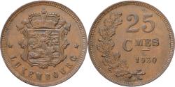 World Coins - Luxembourg, Charlotte, 25 Centimes, 1930, Bronze, , KM:45