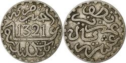 World Coins - Morocco, Abdelaziz, 1/2 Dirham, AH 1321 (1903), London, Silver,