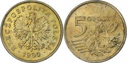 World Coins - Poland, 5 Groszy, 1990