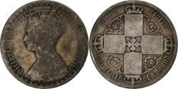 World Coins - Great Britain, Victoria, Florin, 1873, London, Silver,
