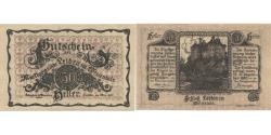 World Coins - Banknote, Austria, Leiben, 50 Heller, château, 1920 UNC(63) Mehl:FS 509