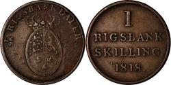 World Coins - Coin, Denmark, Frederik VI, Rigsbankskilling, 1818, Copenhagen,
