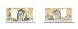 World Coins - Banknote, France, 500 Francs, 500 F 1968-1993 ''Pascal'', 1989, 1989-03-02