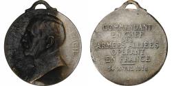 World Coins - France, Medal, Maréchal Foch, Commandant des Armées, 1918, Silvered bronze