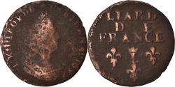 World Coins - Coin, France, Louis XIV, Liard de France au buste âgé,  1699, Lille