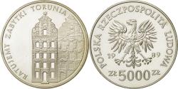 World Coins - Coin, Poland, 5000 Zlotych, 1989, Warsaw, , Silver, KM:192