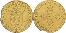 World Coins - France, Louis XIV, 1/2 Écu d'or au soleil, 1644, Amiens, Gold,