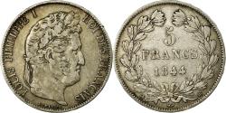 World Coins - Coin, France, Louis-Philippe, 5 Francs, 1844, Strasbourg, , Silver