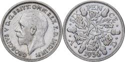 World Coins - Great Britain, George V, 6 Pence, 1936, Silver, , KM:832