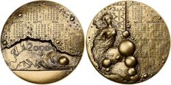 World Coins - France, Medal, Calendrier, Femme, Europe, 2000, Bronze, Mayot,