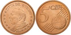 World Coins - VATICAN CITY, John Paul II, 5 Euro Cent, Jean-Paul II, 2004, Rome, Copper Plated