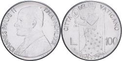 World Coins - Vatican, John Paul II, 100 Lire, 1979 - Anno I, Rome, Stainless Steel