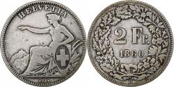 World Coins - Switzerland, 2 Francs, 1860, Bern, Silver, , KM:10a
