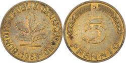 World Coins - Coin, Germany, 5 Pfennig, 1968