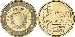 World Coins - Malta, 20 Euro Cent, 2015, BU, , Nordic gold, KM:129