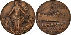 World Coins - France, Medal, Compagnie Générale Transatlantique, Liberté, Shipping, Vernon