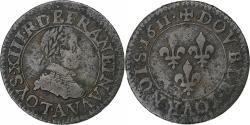World Coins - France, Louis XIII, Double Tournois, 1611, Paris, Copper, , Gadoury:5