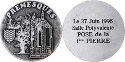 World Coins - France, Medal, La Ville de Prémesques, 1998, Silvered bronze,
