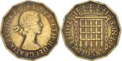 World Coins - Coin, Great Britain, 3 Pence, 1958