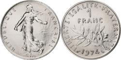World Coins - France, Franc, Semeuse, 1974, Monnaie de Paris, série FDC, Nickel,