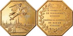 World Coins - France, Token, Chambre de Commerce de Rouen, 1802, Lecomte, , Vermeil
