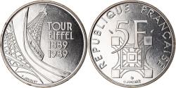 World Coins - Coin, France, Tour Eiffel, 5 Francs, 1989, Paris, , Nickel, KM:968