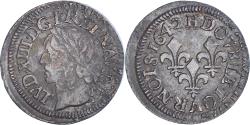 World Coins - Coin, France, Louis XIII, Double Tournois, 1642, La Rochelle, Type de Warin
