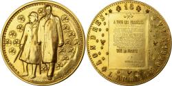 World Coins - France, Medal, De Gaulle, l'Appel du 18 juin, 1969, Gilt Bronze, De Jaeger