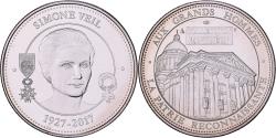 World Coins - France, Medal, Simone Veil, Collection Panthéon, 2017, Copper-nickel,