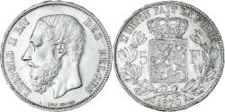 World Coins - Coin, Belgium, Leopold II, 5 Francs, 5 Frank, 1870, , Silver, KM:24