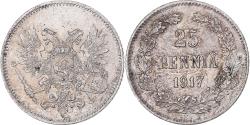 World Coins - Coin, Finland, Nicholas II, 25 Penniä, 1917, Helsinki, , Silver