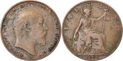 World Coins - Coin, Great Britain, Edward VII, Farthing, 1909, , Bronze, KM:792