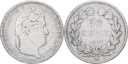 World Coins - France, 50 Centimes, Louis-Philippe, 1847, Paris, Silver, , Gadoury:410