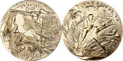 World Coins - France, Medal, Voeux, Nouvelle Année, 1983, Gilt Bronze, Turlan,