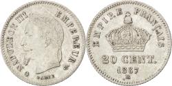 World Coins - Coin, France, Napoleon III, Napoléon III, 20 Centimes, 1867, Strasbourg