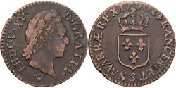 World Coins - France, Louis XV, 1/2 Sol, Demi sol à la vieille tête, 1770, Reims, Copper