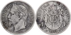 World Coins - France, Napoleon III, Franc, Napoléon III, 1868, Strasbourg, Silver,