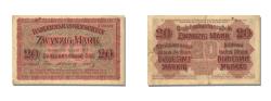 World Coins - Banknote, Germany, 20 Mark, 1918, 1918-04-04, AU(55-58)