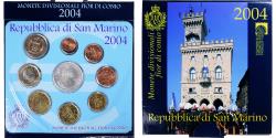World Coins - San Marino, Set 9 monnaies EURO BU, 2004, BU,