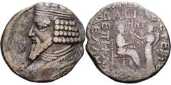 Ancient Coins - Kingdom of Parthia, Gotarzes II, Tetradrachm, 46 - 47, Seleukeia, Billon