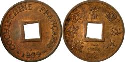World Coins - Coin, FRENCH COCHIN CHINA, 2 Sapeque, 1879, Paris, , Bronze, KM:2